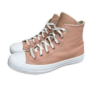 Converse Chuck Taylor All Star High Top Leather Shoes Dusty Mauve Women’s Size 7